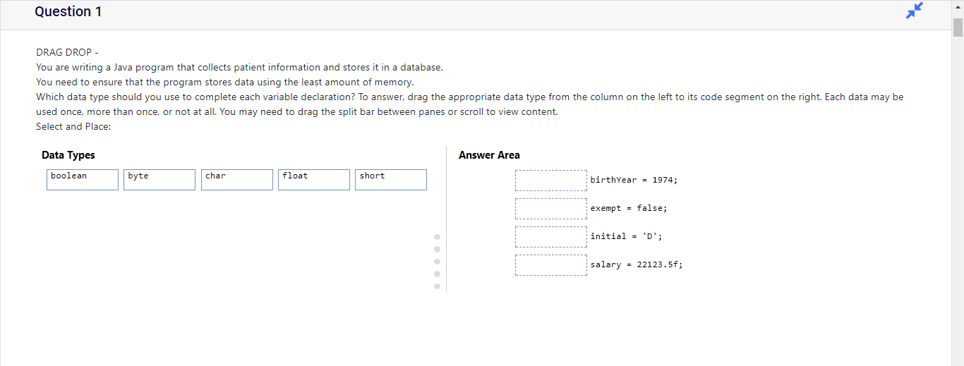 Question 1