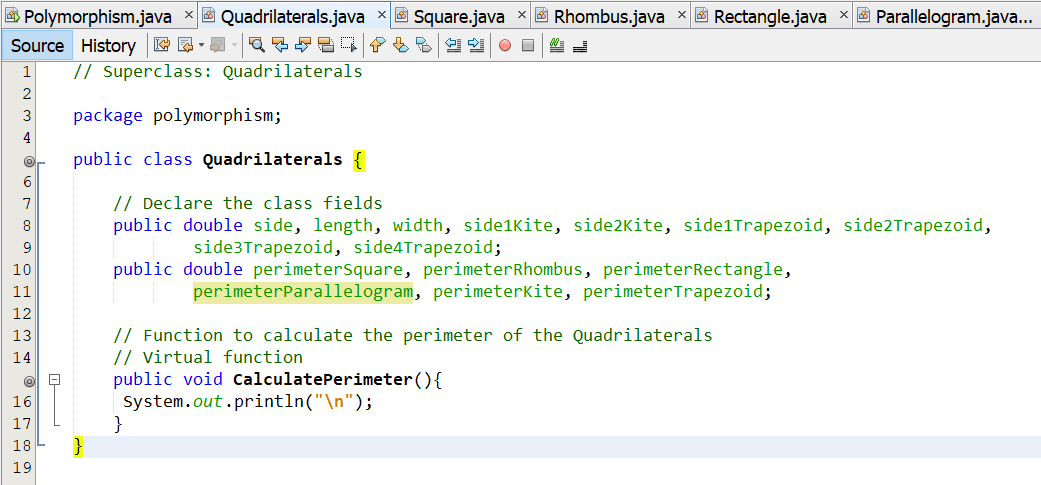 Dynamic Polymorphism 1