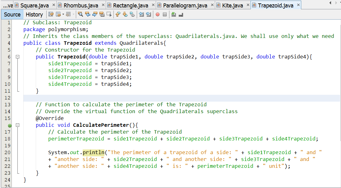 Dynamic Polymorphism 7