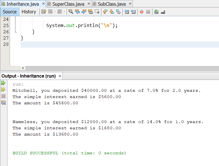 Inheritance Example 1-6