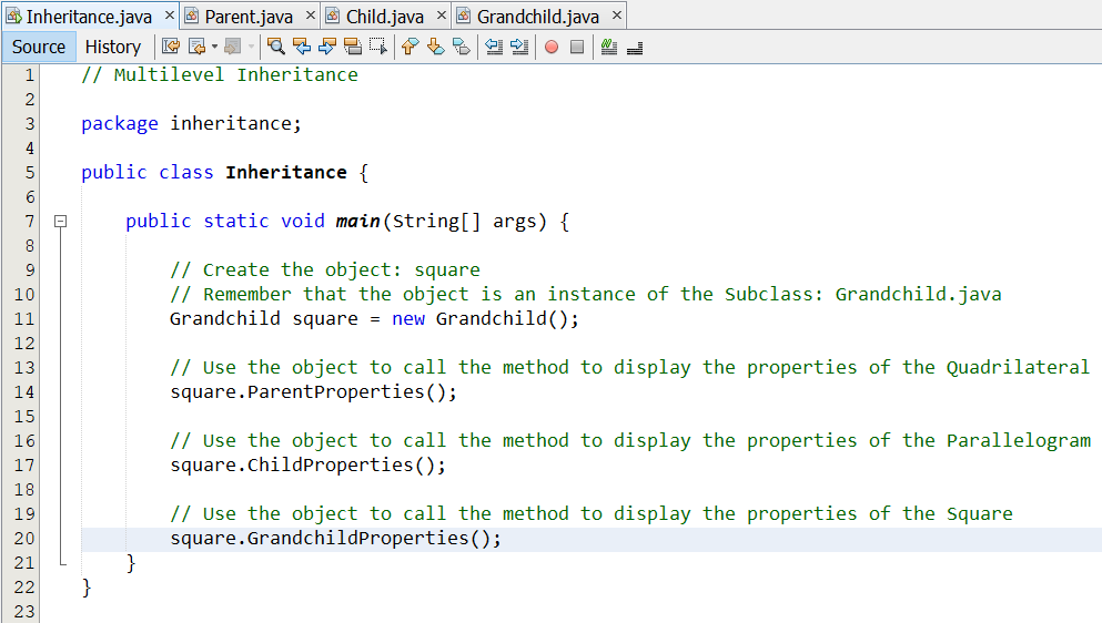 Multilevel Inheritance 4