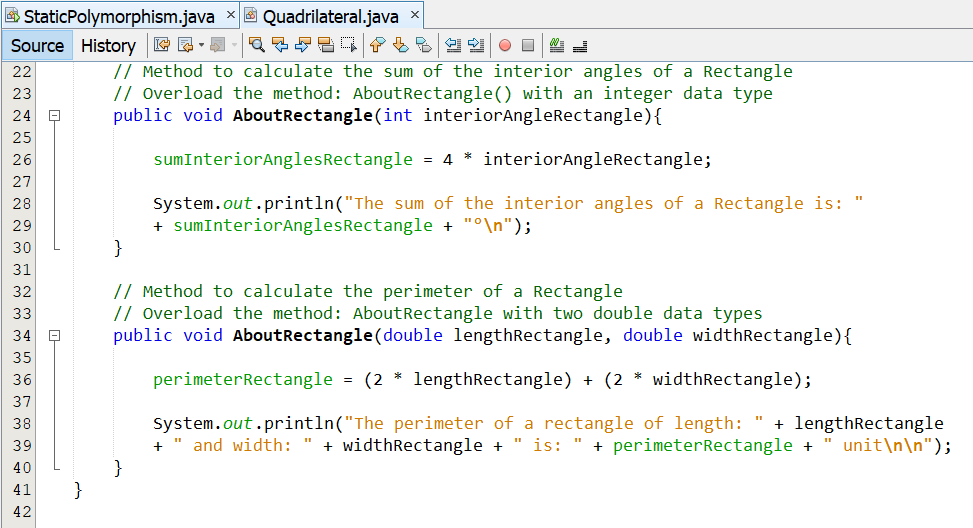 Static Polymorphism: Method Overloading 2