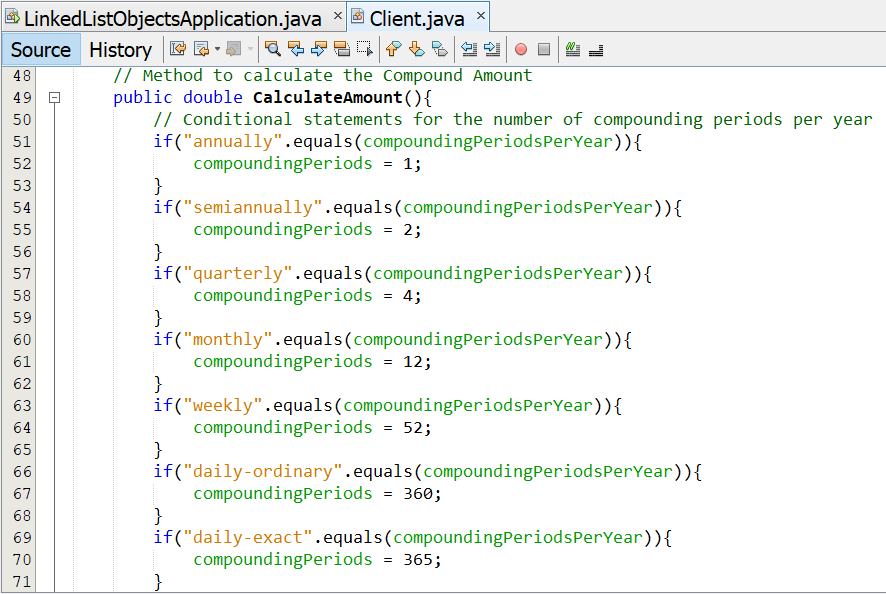 Linked List Application 1-4