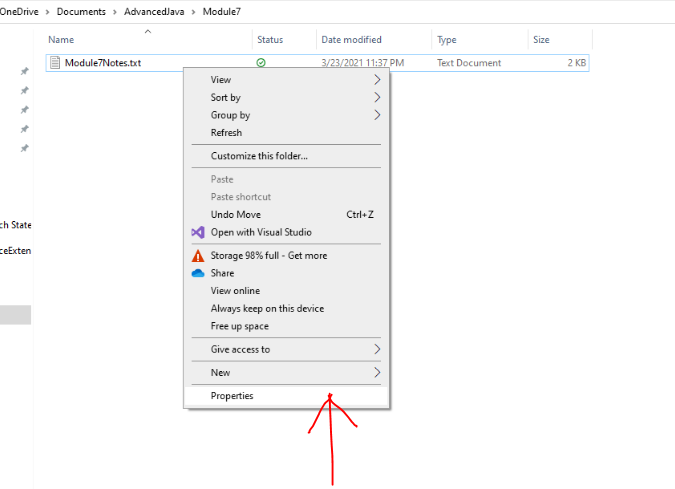 File in OneDrive location 2