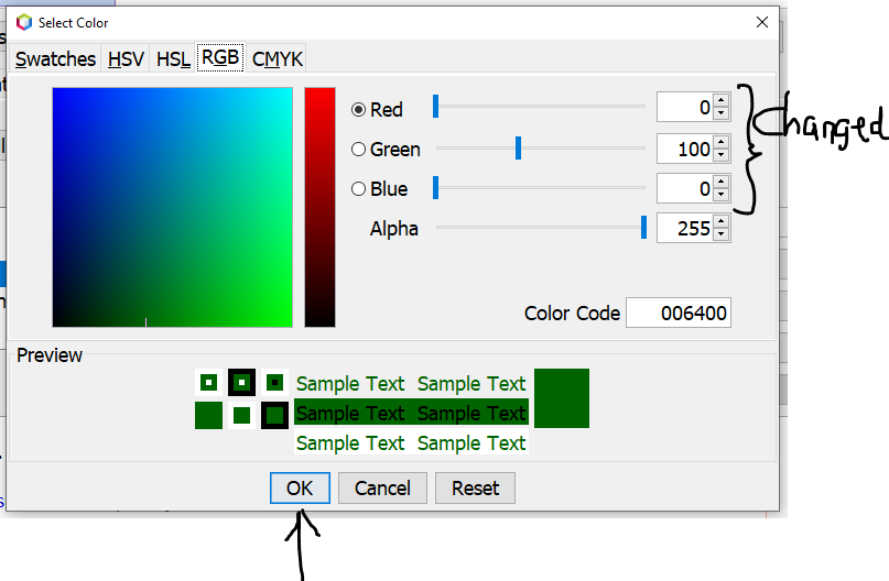 Change Color of Comments: 5