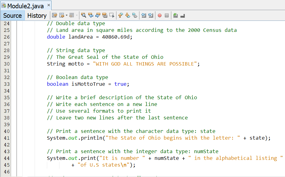 Variables, Data Types, Values: 4-2