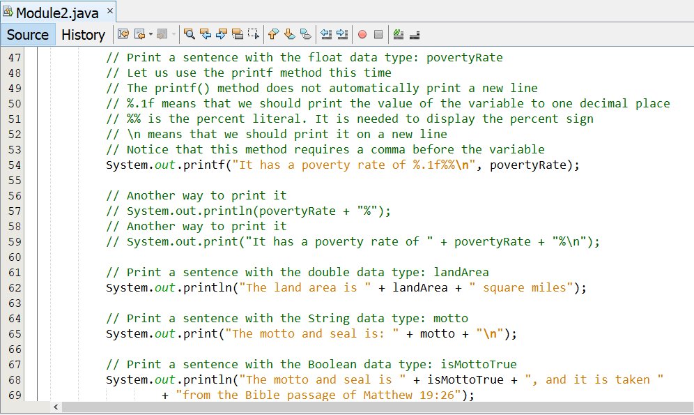 Variables, Data Types, Values: 4-3