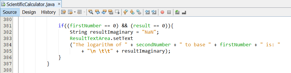 Program Code Scientific Calculator 11