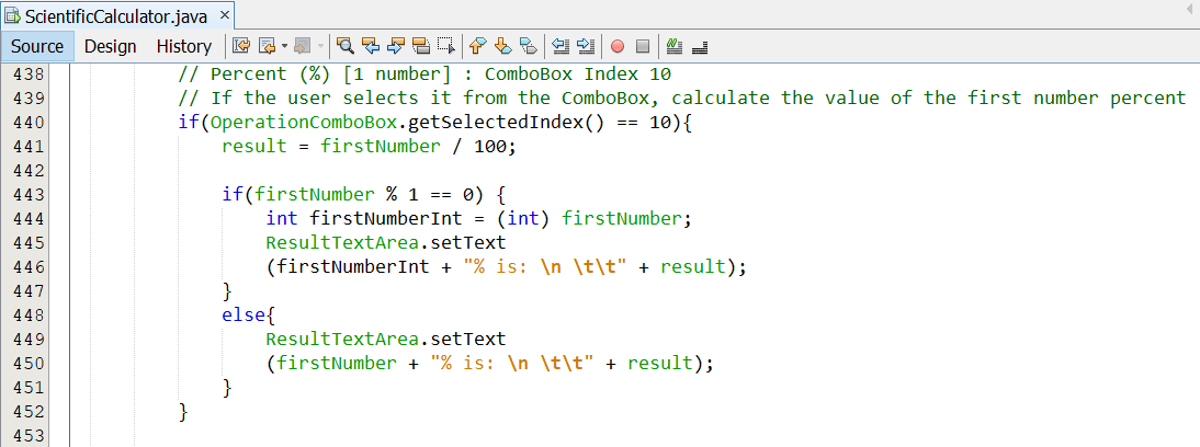 Program Code Scientific Calculator 15