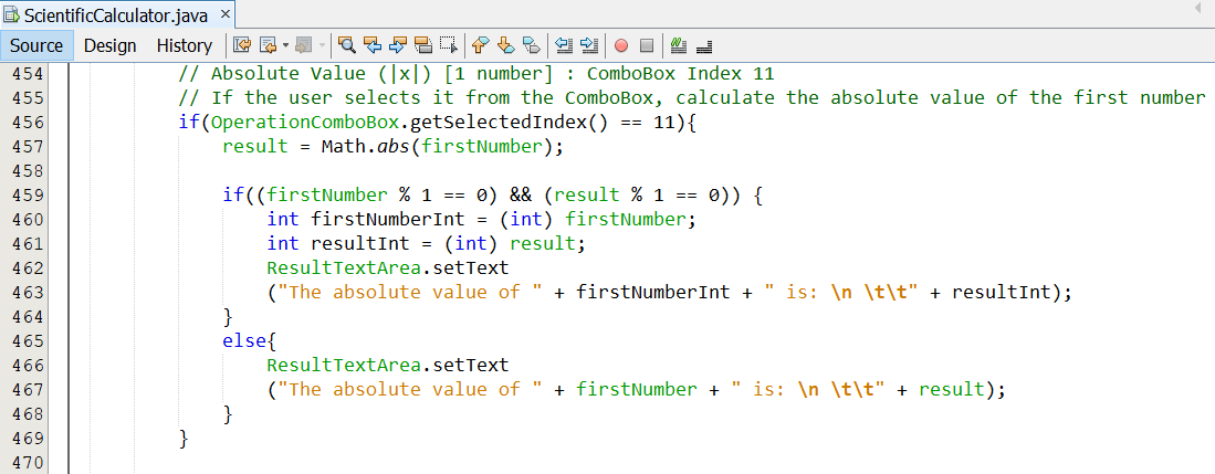 Program Code Scientific Calculator 16