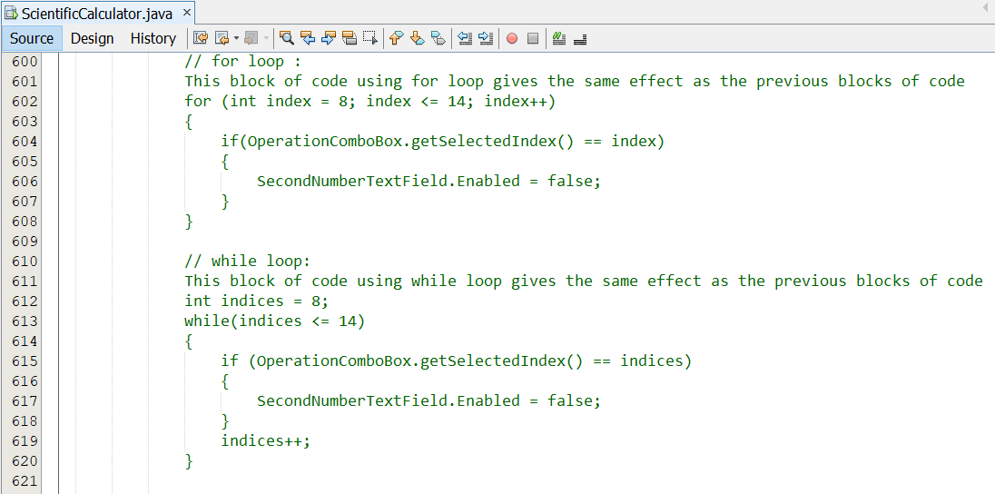 Program Code Scientific Calculator 24