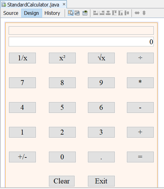 Design Area: Standard Calculator 1