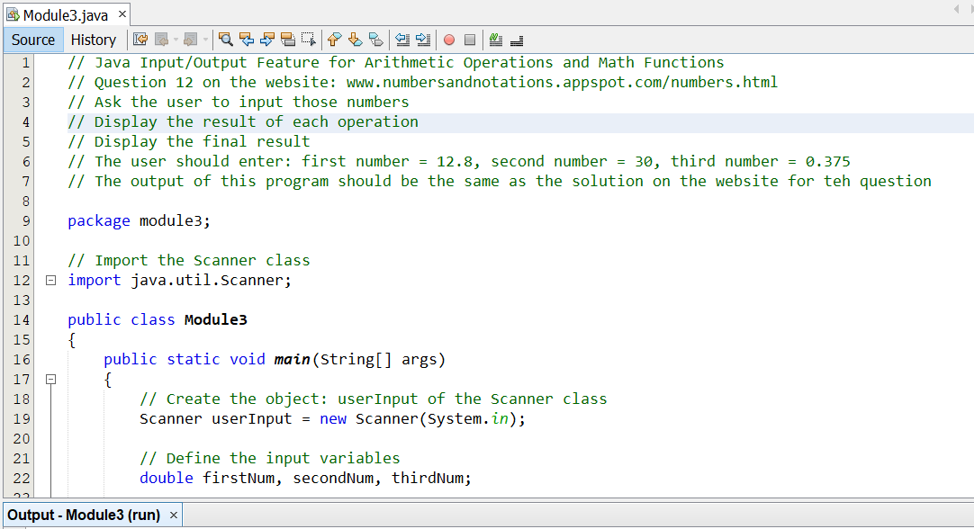 Module 3: Example 11-1