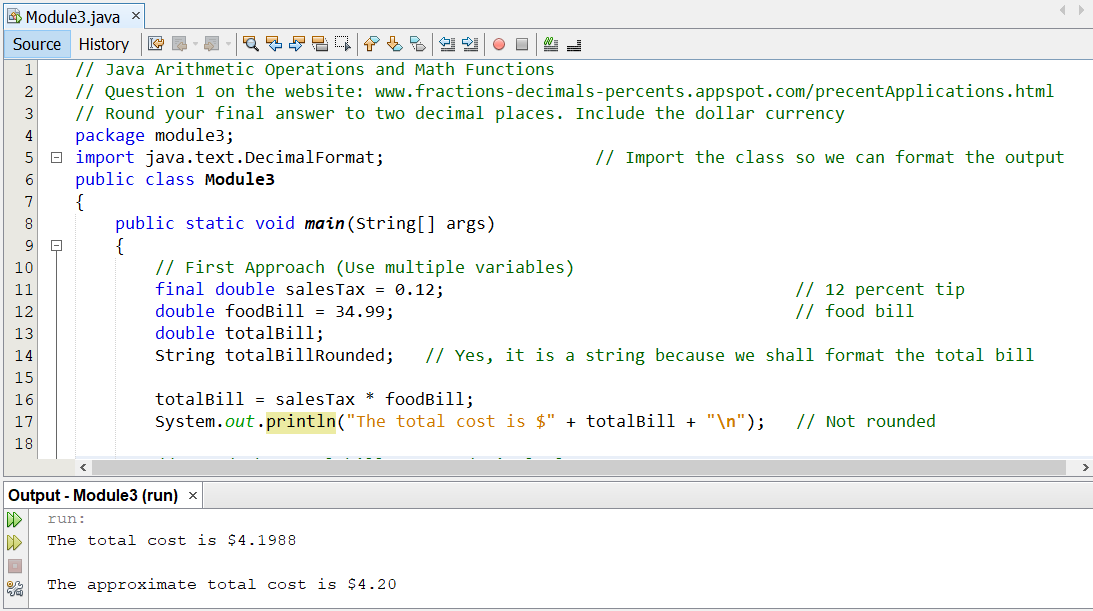 Module 3: Example 6-1