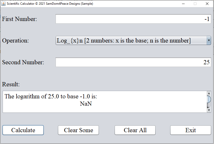 Run Program Scientific Calculator 16