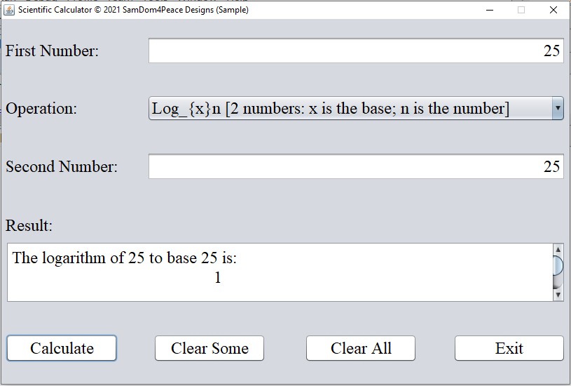 Run Program Scientific Calculator 17