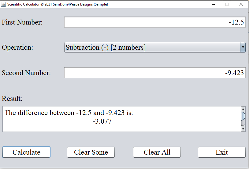 Run Program Scientific Calculator 2