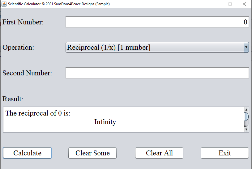 Run Program Scientific Calculator 20