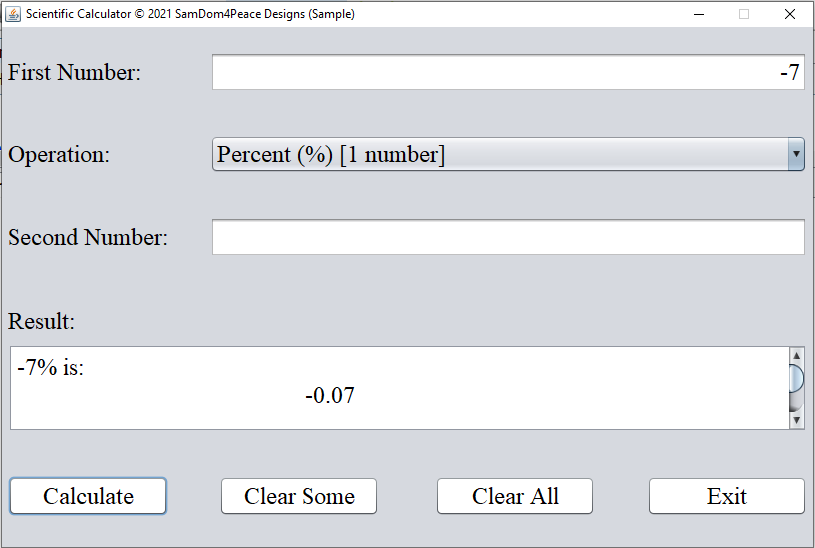 Run Program Scientific Calculator 21