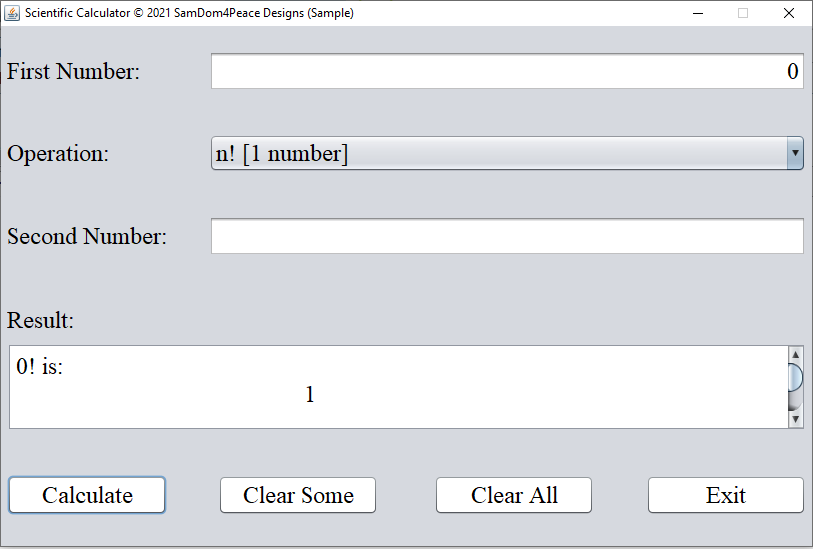 Run Program Scientific Calculator 23