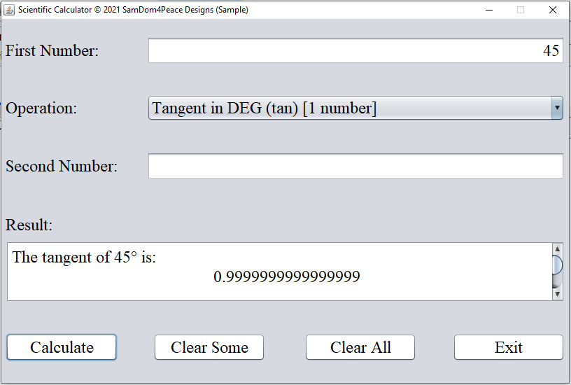 Run Program Scientific Calculator 25