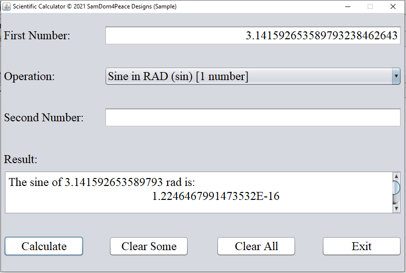 Run Program Scientific Calculator 26