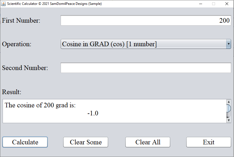 Run Program Scientific Calculator 27