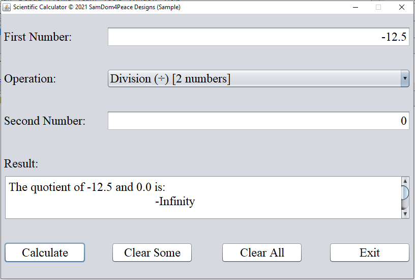 Run Program Scientific Calculator 5