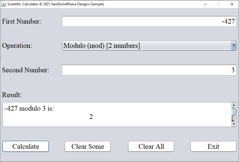 Run Program Scientific Calculator 7