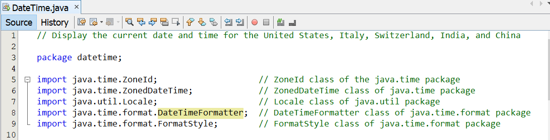 Date and Time of Different Countries 1