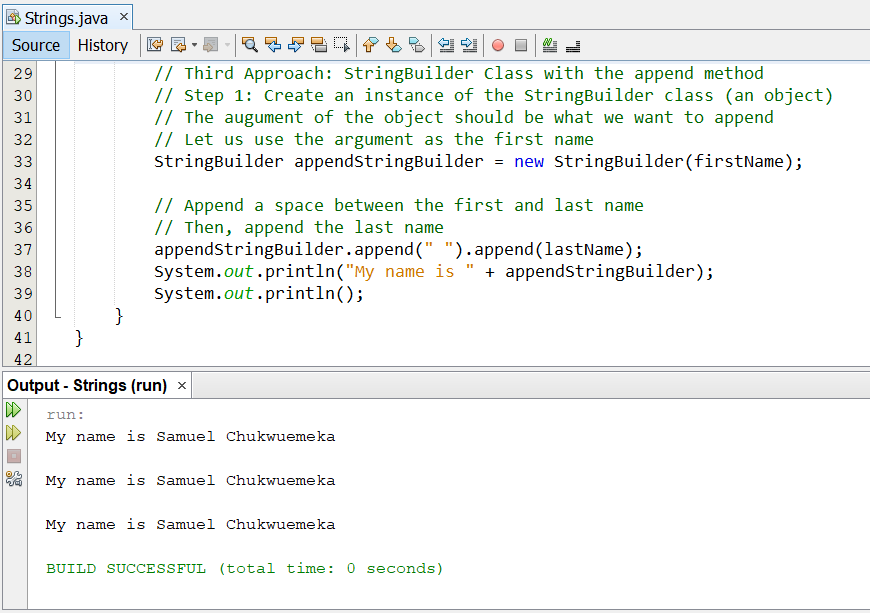 Strings - Example 4