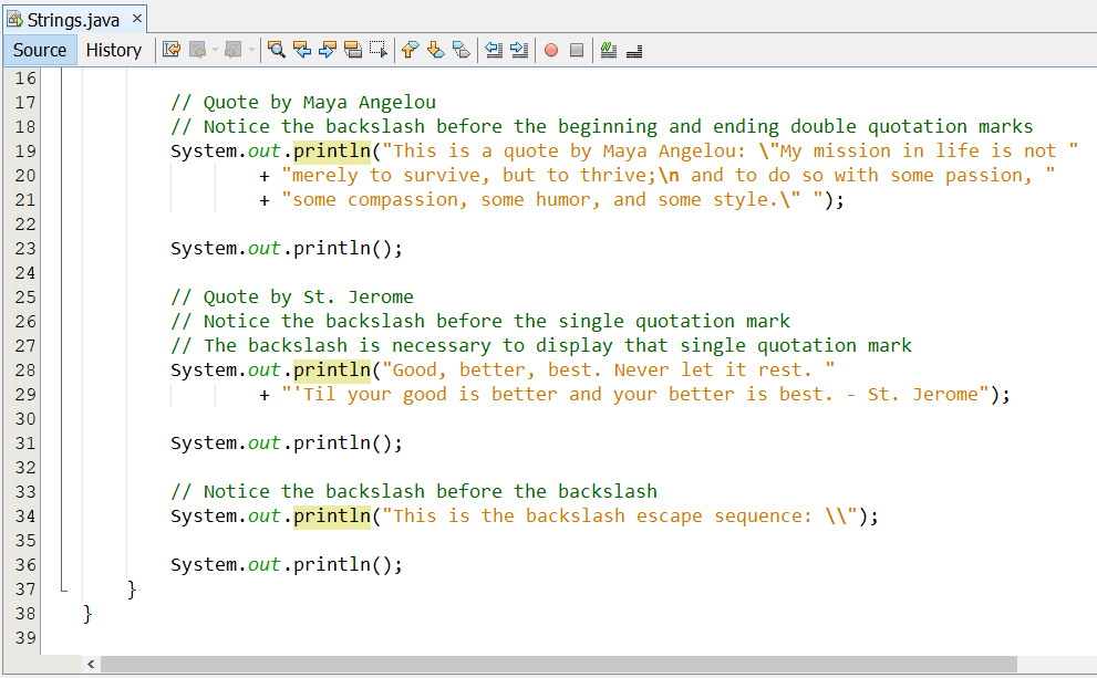 Strings - Example 6-2