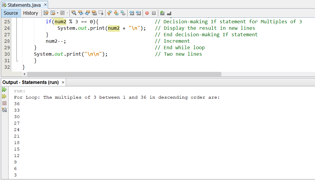 Looping Statements: Example 4-2