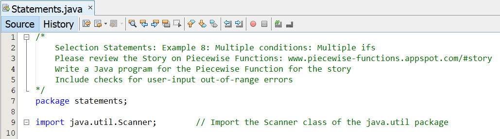 Selection Statements - Example 8-1