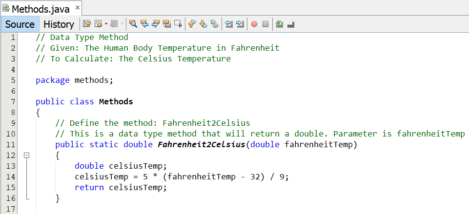 Data Type Method Example 1-1