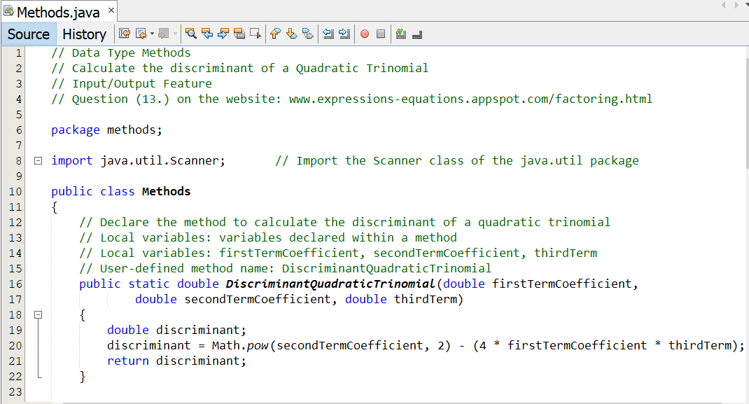 Data Type Methods 1-1