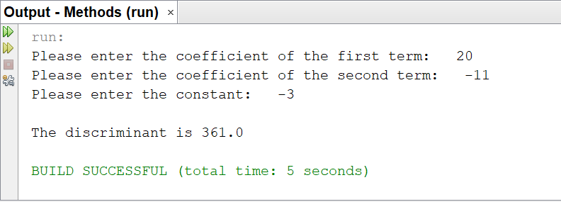 Data Type Methods 1-4