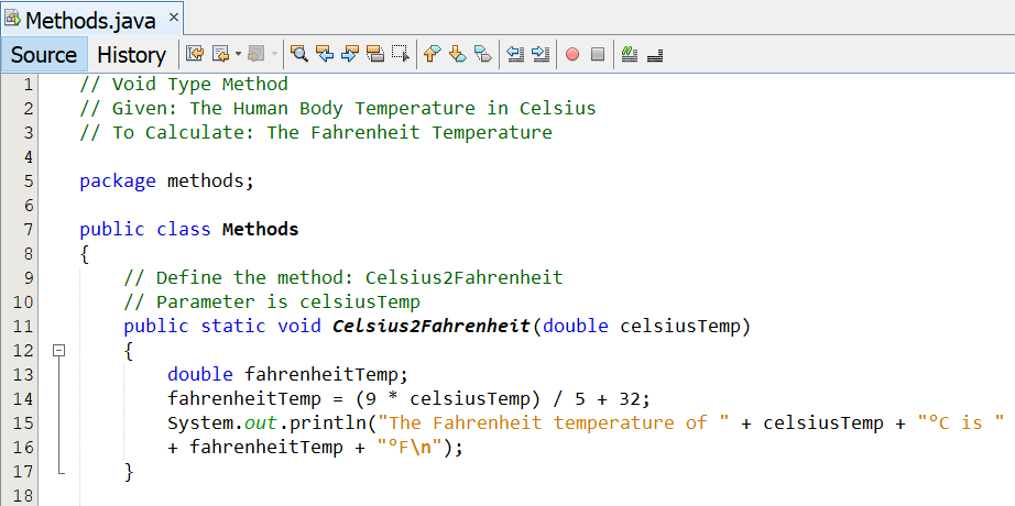 Void Method Example 1-1