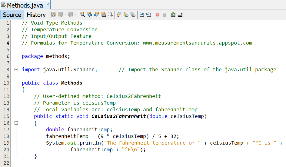 Void Type Methods 1-1