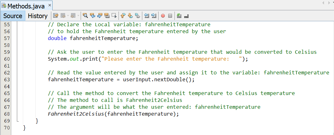 Void Type Methods 1-4