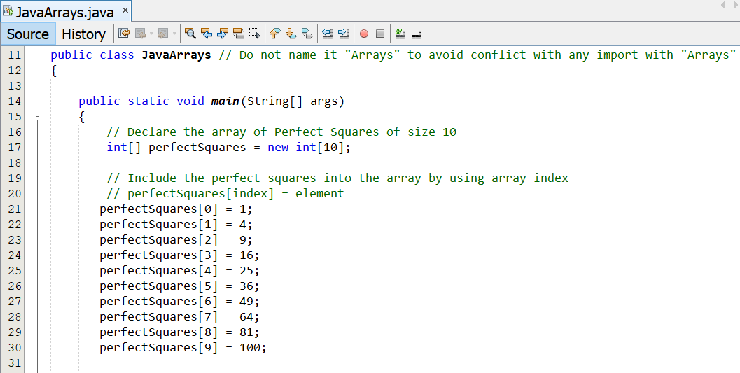 Arrays: Example 1-2