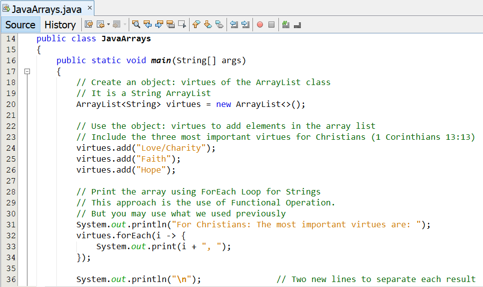 Arrays: Example 2-2