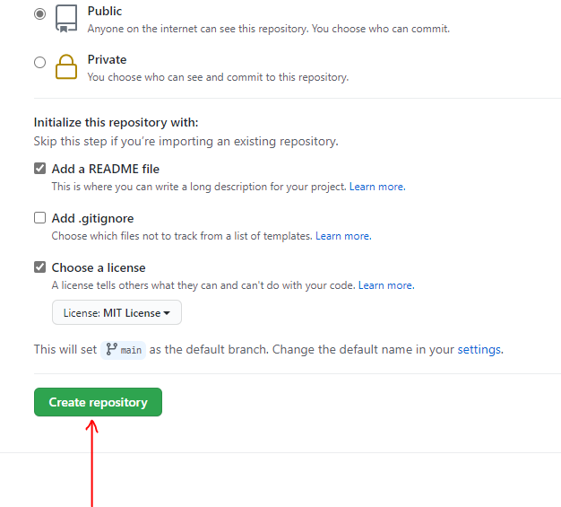 GitHub: Create New Repository 3