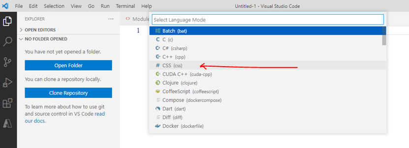 Visual Studio Code CSS 3