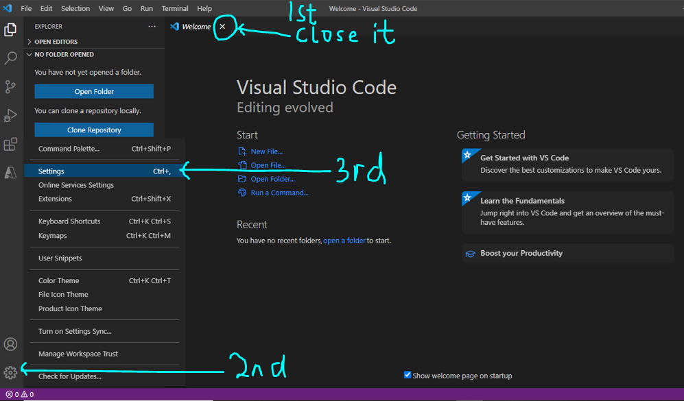 Visual Studio Code Settings 1