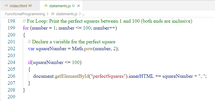 JavaScript: Iteration Statements: Example 2-2