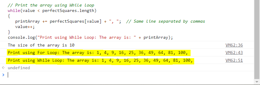 Arrays: Example 1-2