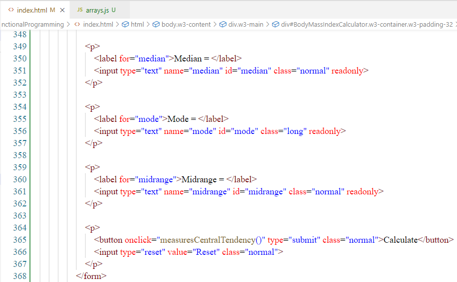 HTML code: 2