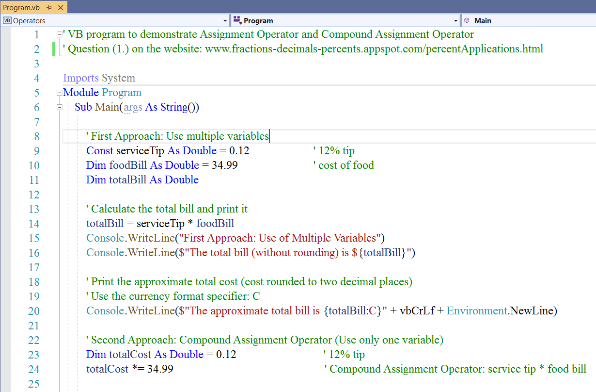 Assignment Operators  1