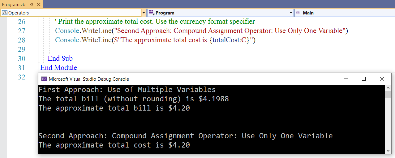 Assignment Operators 2